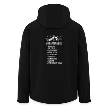 Landwirt Shirt · Landwirtschaft · Traktor Tag - Recycelte Männer Softshell-Jacke von Stanley/Stella - Schwarz - Hinten - AI Model Male 185 light (185cm)