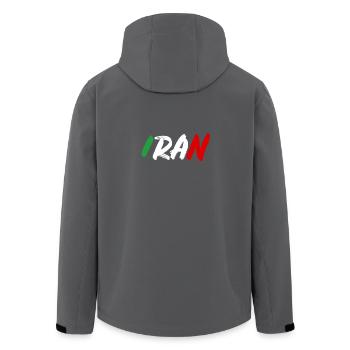 Iran Pays Cadeau Idée - Veste softshell homme en polyester recyclé Stanley/Stella - noir - Dos - AI Model Male 185 light (185cm)