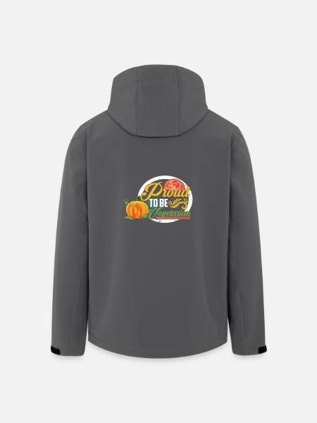 Proud to be Vegetarian - Recycelte Männer Softshell-Jacke von Stanley/Stella - Schwarz