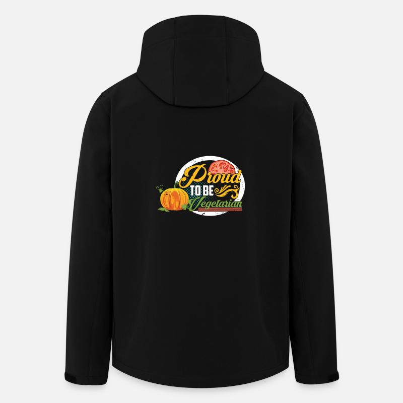 Proud to be Vegetarian - Recycelte Männer Softshell-Jacke von Stanley/Stella - Schwarz