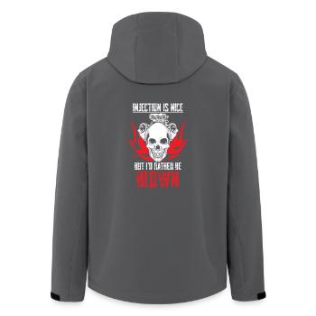 I'd rather be blown - Recycelte Männer Softshell-Jacke von Stanley/Stella - Anthrazit - Hinten - AI Model Male 185 light (185cm)