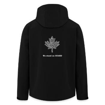 Kanada Ahorn Menschen Geschenk Gastfreundlichkeit - Recycelte Männer Softshell-Jacke von Stanley/Stella - Schwarz - Hinten - AI Model Male 185 light (185cm)