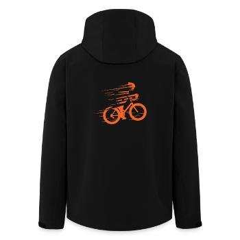 Rennrad Geschenk Rennradfahrer shirt Radrennen - Recycelte Männer Softshell-Jacke von Stanley/Stella - Schwarz - Hinten - AI Model Male 185 light (185cm)