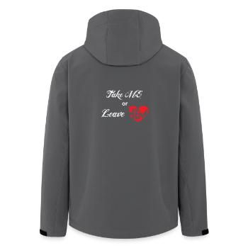 Liebesspruch - Trennungsspruch - Pärchen - Liebe - Recycelte Männer Softshell-Jacke von Stanley/Stella - Anthrazit - Hinten - AI Model Male 185 light (185cm)