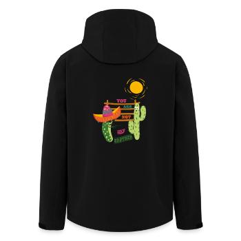 You are not my brother you cactus - Men’s Recycled Softshell Jacket by Stanley/Stella - black - Back - AI Model Male 185 light (185cm)