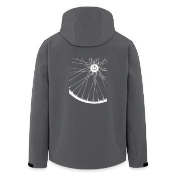 Rennrad Geschenk Rennradfahrer shirt Radrennen - Recycelte Männer Softshell-Jacke von Stanley/Stella - Anthrazit - Hinten - AI Model Male 185 light (185cm)