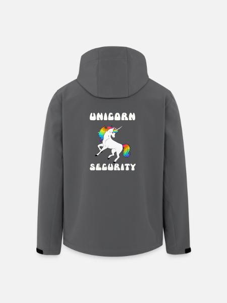 Unicorn Security - Recycelte Männer Softshell-Jacke von Stanley/Stella - Schwarz