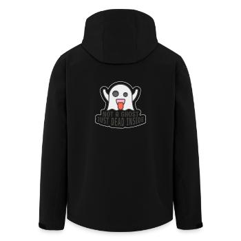 Not a Ghost Just Dead Inside !! - Men’s Recycled Softshell Jacket by Stanley/Stella - black - Back - AI Model Male 185 light (185cm)