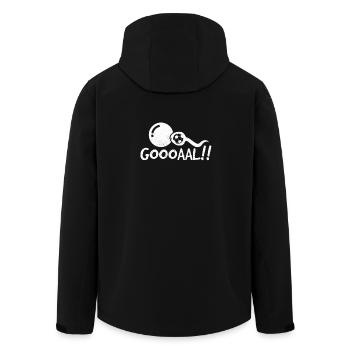 Gooooal Funny Annonce Annonce De Grossesse - Veste softshell homme en polyester recyclé Stanley/Stella - noir - Dos - AI Model Male 185 light (185cm)