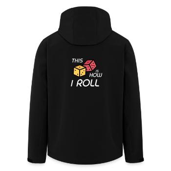 RPG Dice RPG jeu de société Nerd cadeau - Veste softshell homme en polyester recyclé Stanley/Stella - noir - Dos - AI Model Male 185 light (185cm)