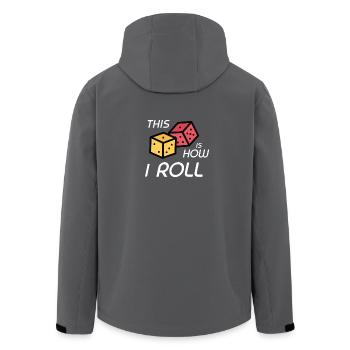Rollenspiel Würfel RPG Brettspiel Nerd Geschenk - Recycelte Männer Softshell-Jacke von Stanley/Stella - Anthrazit - Hinten - AI Model Male 185 light (185cm)