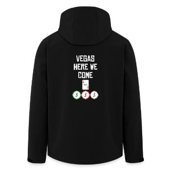 LAS VEGAS - Recycelte Männer Softshell-Jacke von Stanley/Stella - Schwarz - Hinten - AI Model Male 185 light (185cm)