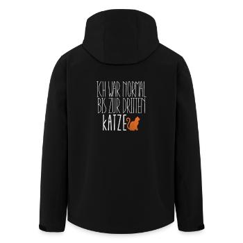 Cool j'étais normal troisième cadeau parfait de chat - Veste softshell homme en polyester recyclé Stanley/Stella - noir - Dos - AI Model Male 185 light (185cm)