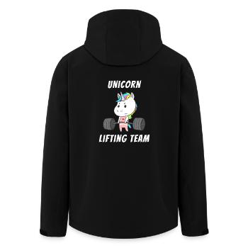 Unicorn Training Team Women Workout Gym Fitness - Men’s Recycled Softshell Jacket by Stanley/Stella - black - Back - AI Model Male 185 light (185cm)