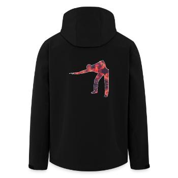Snooker / Billiards / Pool - Men’s Recycled Softshell Jacket by Stanley/Stella - black - Back - AI Model Male 185 light (185cm)