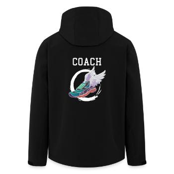 Track and Field Leichtathletik Coach Geschenk - Recycelte Männer Softshell-Jacke von Stanley/Stella - Schwarz - Hinten - AI Model Male 185 light (185cm)
