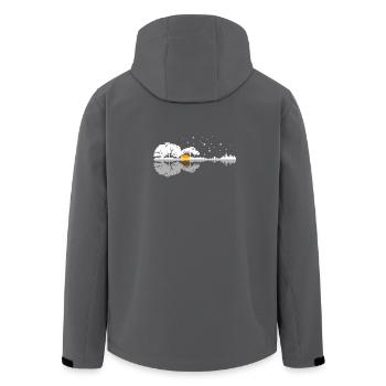 guitar - Men’s Recycled Softshell Jacket by Stanley/Stella - anthracite - Back - AI Model Male 185 light (185cm)