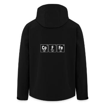 Café de table périodique - Veste softshell homme en polyester recyclé Stanley/Stella - noir - Dos - AI Model Male 185 light (185cm)