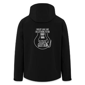 guitare - Veste softshell homme en polyester recyclé Stanley/Stella - noir - Dos - AI Model Male 185 light (185cm)