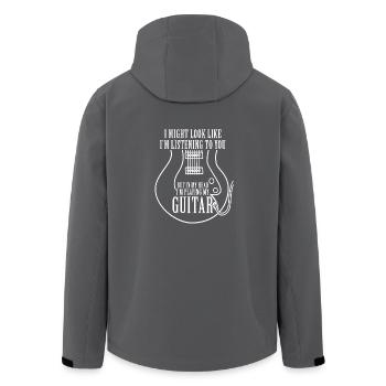 guitare - Veste softshell homme en polyester recyclé Stanley/Stella - charbon - Dos - AI Model Male 185 light (185cm)