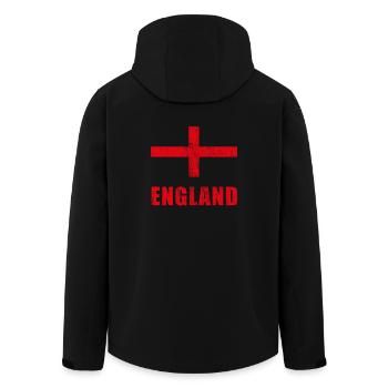 England Fans Fussball Trikot Englische Fans - Recycelte Männer Softshell-Jacke von Stanley/Stella - Schwarz - Hinten - AI Model Male 185 light (185cm)