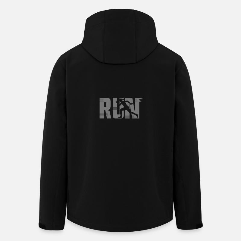 Laufen - Recycelte Männer Softshell-Jacke von Stanley/Stella - Schwarz