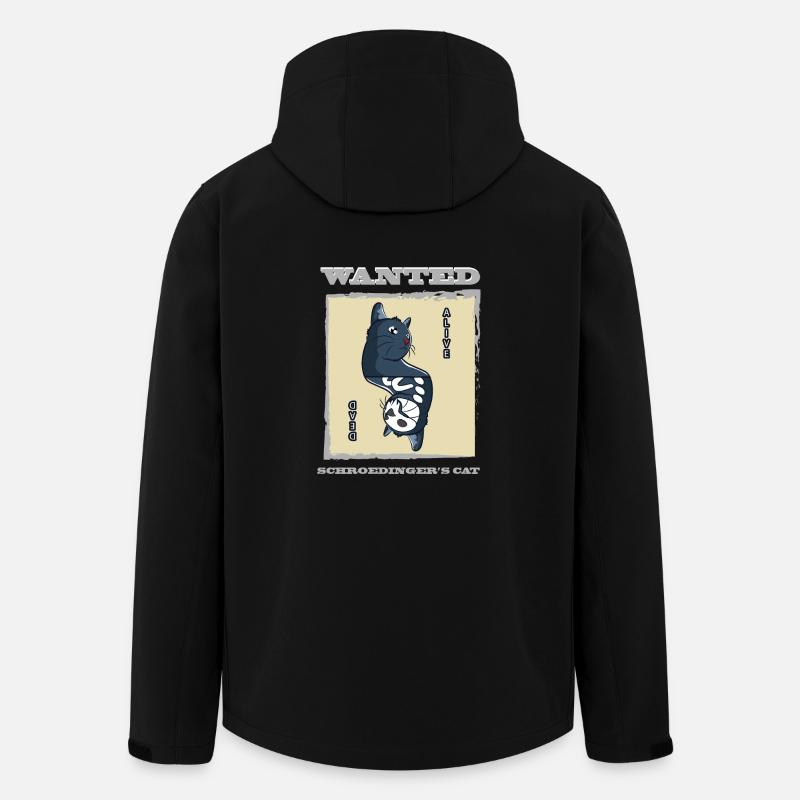 Le chat de Schrödinger - Veste softshell homme en polyester recyclé Stanley/Stella - noir
