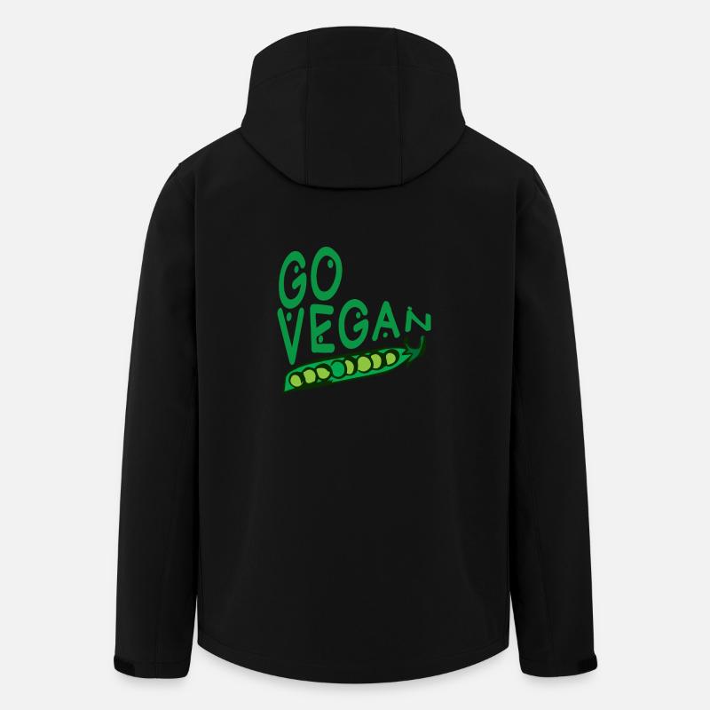 Go Vegan - Recycelte Männer Softshell-Jacke von Stanley/Stella - Schwarz