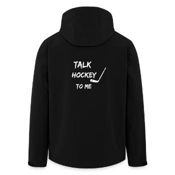 Glace de hockey sur glace Field Ball Rolling Raquette Sport Puck Cool - Veste softshell homme en polyester recyclé Stanley/Stella - noir - Dos - AI Model Male 185 light (185cm)