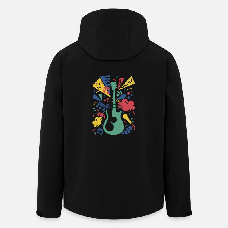 music festival - Recycelte Männer Softshell-Jacke von Stanley/Stella - Schwarz