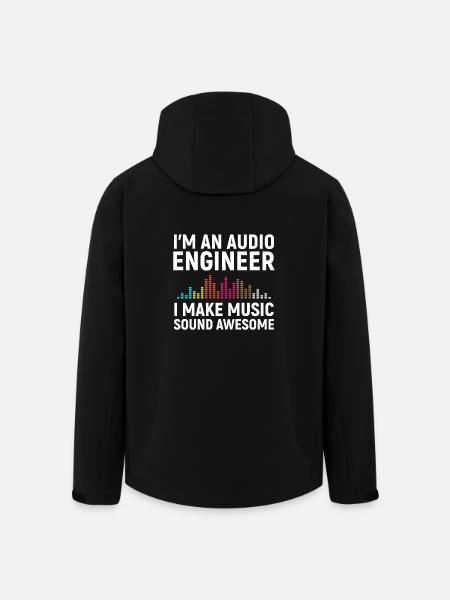 I'm an Audio Engineer - Recycelte Männer Softshell-Jacke von Stanley/Stella - Schwarz