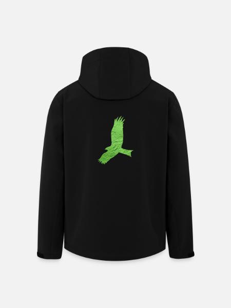Greifvogel - Recycelte Männer Softshell-Jacke von Stanley/Stella - Schwarz