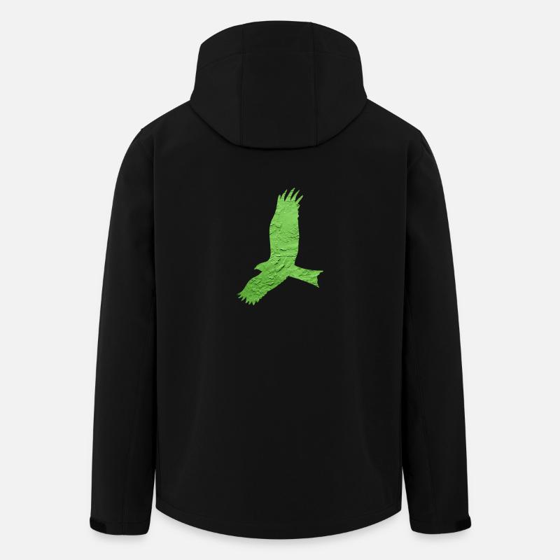 Oiseau de proie - Veste softshell homme en polyester recyclé Stanley/Stella - noir