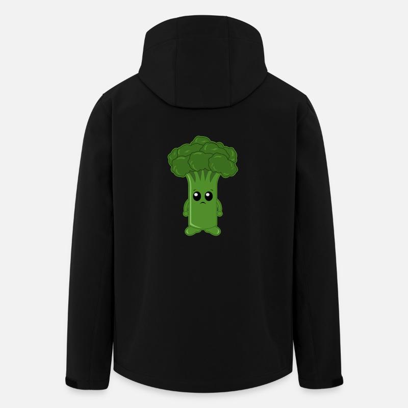 Brocolli triste - Veste softshell homme en polyester recyclé Stanley/Stella - noir