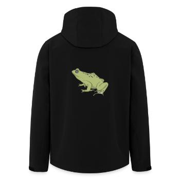 grenouille - Veste softshell homme en polyester recyclé Stanley/Stella - noir - Dos - AI Model Male 185 light (185cm)