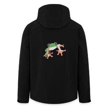 grenouille - Veste softshell homme en polyester recyclé Stanley/Stella - noir - Dos - AI Model Male 185 light (185cm)