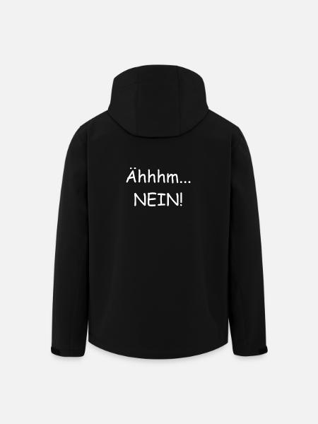 Ähhhm NEIN! Nein Danke - Recycelte Männer Softshell-Jacke von Stanley/Stella - Schwarz