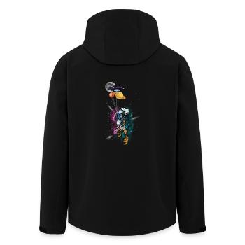 Space Astronaut - Men’s Recycled Softshell Jacket by Stanley/Stella - black - Back - AI Model Male 185 light (185cm)