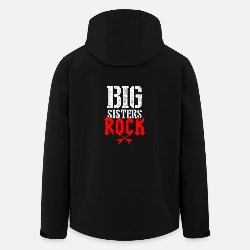 Große Schwestern Rocken - Gitarre Geschenk - Recycelte Männer Softshell-Jacke von Stanley/Stella - Schwarz