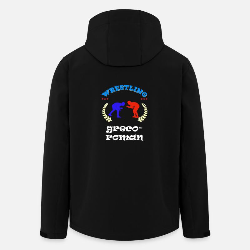 lutteur de lutte gréco-romaine - Veste softshell homme en polyester recyclé Stanley/Stella - noir