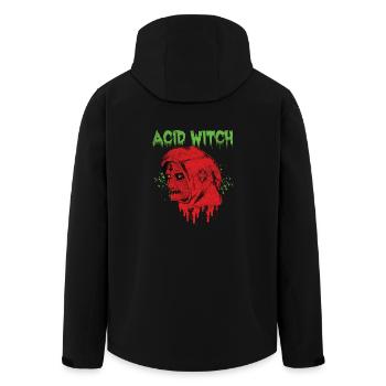 Witch - Acid witch grudge - Men’s Recycled Softshell Jacket by Stanley/Stella - black - Back - AI Model Male 185 light (185cm)