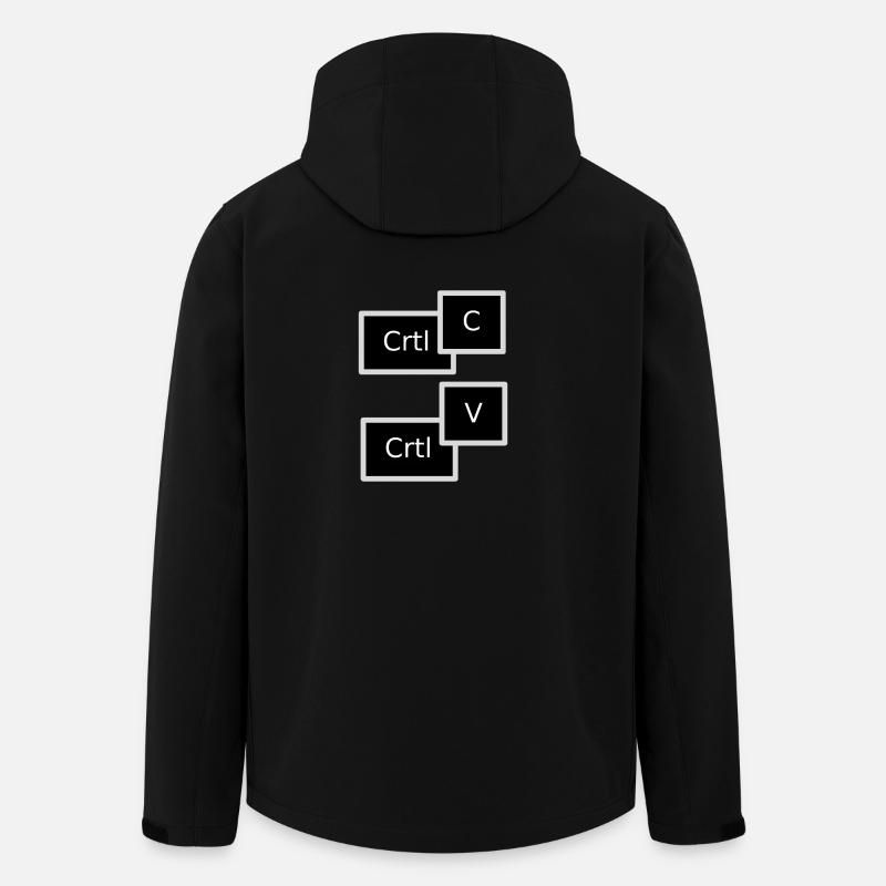 Copy Paste - Recycelte Männer Softshell-Jacke von Stanley/Stella - Schwarz
