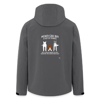 Lustige Hunde Hund Geschenk - Recycelte Männer Softshell-Jacke von Stanley/Stella - Anthrazit - Hinten - AI Model Male 185 light (185cm)