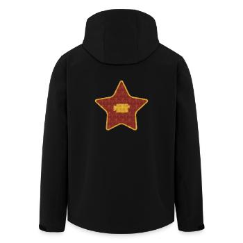 Kameramann / Film - Recycelte Männer Softshell-Jacke von Stanley/Stella - Schwarz - Hinten - AI Model Male 185 light (185cm)