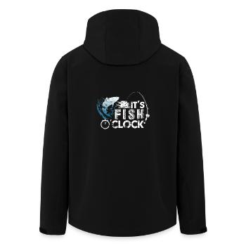 Fish fishing gift - Men’s Recycled Softshell Jacket by Stanley/Stella - black - Back - AI Model Male 185 light (185cm)