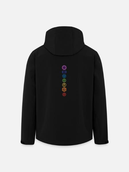 Utilisateurs aimant Chakra Sacred Symbol Gift Idea - Veste softshell homme en polyester recyclé Stanley/Stella - noir