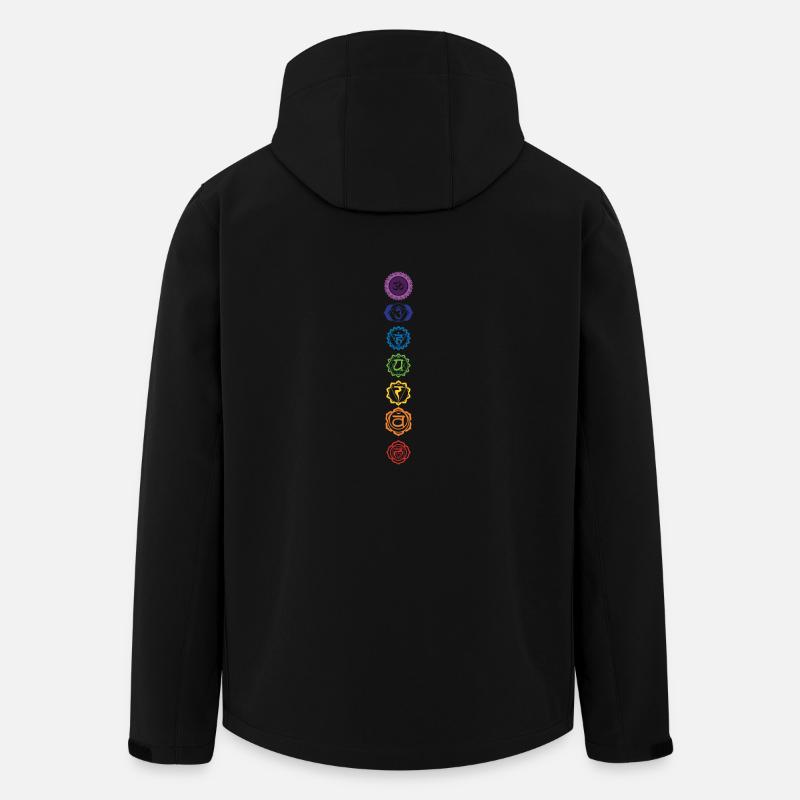 Utilisateurs aimant Chakra Sacred Symbol Gift Idea - Veste softshell homme en polyester recyclé Stanley/Stella - noir