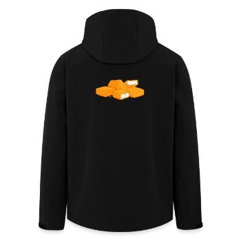 Chicken Nuggets Chicken Nuggs Fast Food Hunger - Men’s Recycled Softshell Jacket by Stanley/Stella - black - Back - AI Model Male 185 light (185cm)