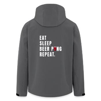 Beerpong Beer pong - Bier pong Shirt Geschenk - Recycelte Männer Softshell-Jacke von Stanley/Stella - Anthrazit - Hinten - AI Model Male 185 light (185cm)