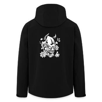 Diable avec des fleurs sait - Veste softshell homme en polyester recyclé Stanley/Stella - noir - Dos - AI Model Male 185 light (185cm)